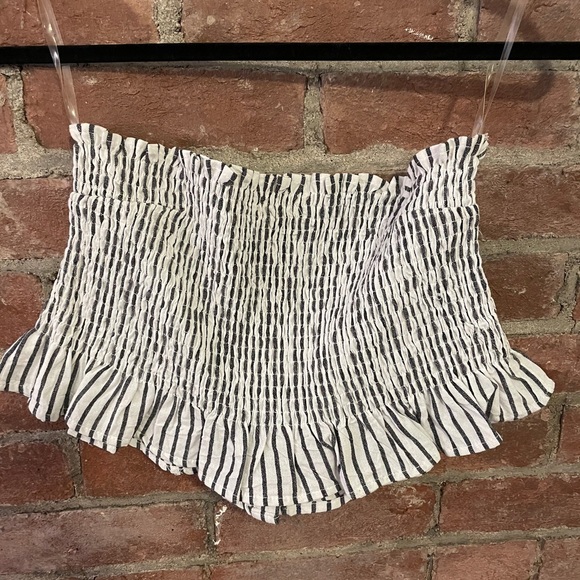Striped stretchy crop top - Picture 3 of 4